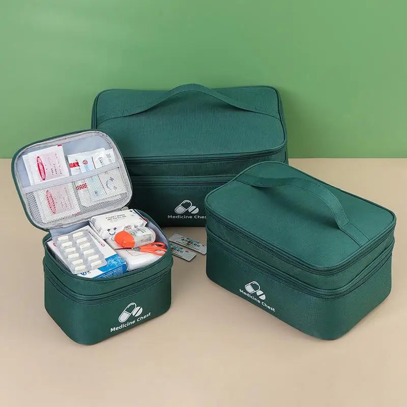 First Aid Home Travel Double Layer Classification Storage Drug Qme
