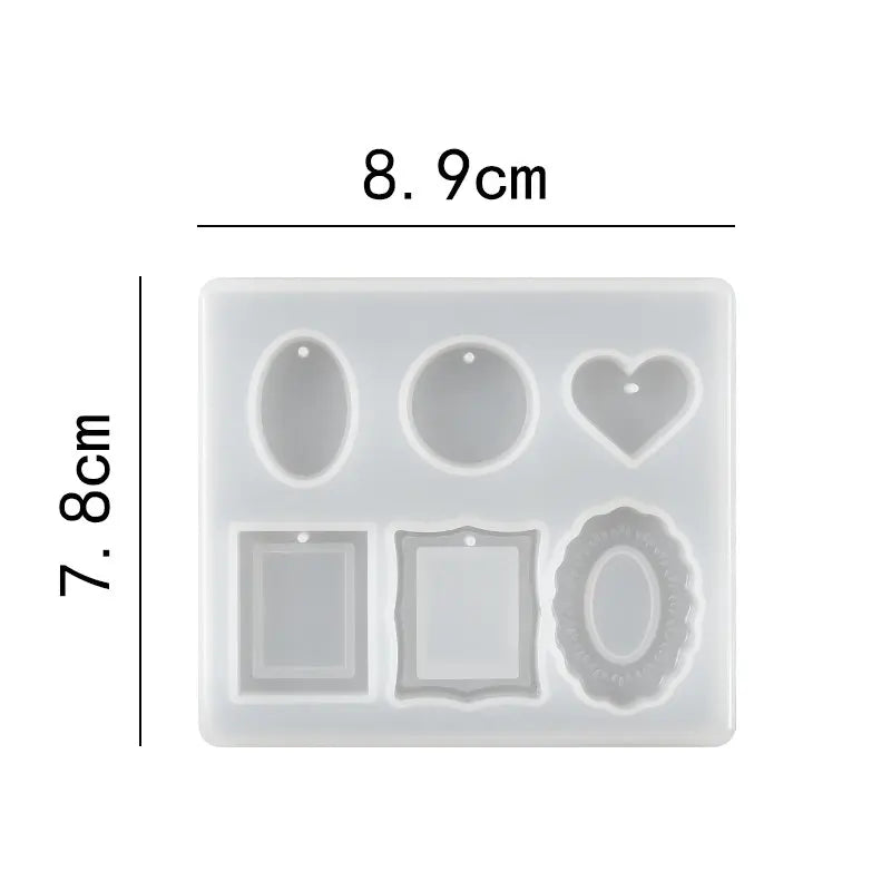 30 Styles Silicone Earring Pendant Silicone Resin Molds Jewelry Making Casting Mold for DIY UV Resin Epoxy Charms Craft Handmade Qme Style 16