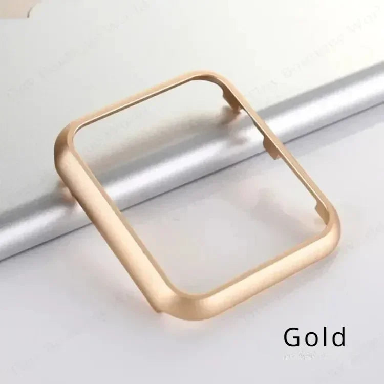 Accessories for Apple Watch Case 45mm 44mm Metal Bumper Protective Cover Frame for iWatch SE Series 7/6/5/4 Cases Aluminum Gold Qme Gold 49mm-For ultra 2 1