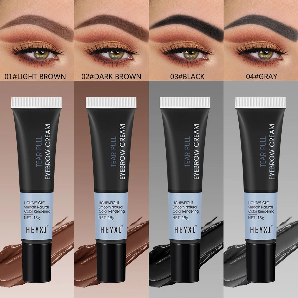 Waterproof Tear Off Dye Eyebrow Cream Long-lasting Fixing Available Qme