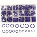 Automobile air conditioning sealing kit - O-rings, gaskets and matching toolbox, suitable for automobile repair Qme Purple