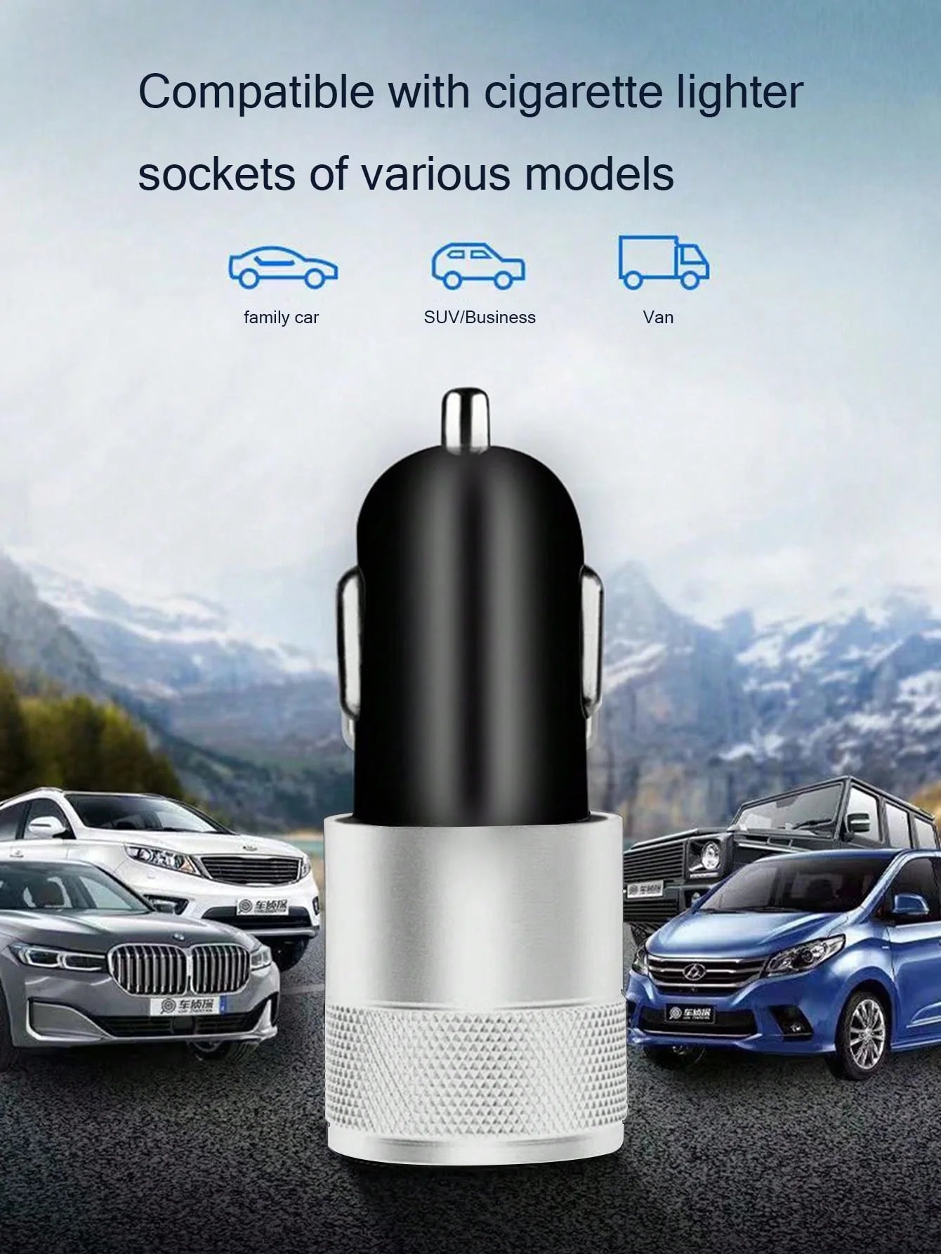 3 1A Usb+pd Metal Car Charger Aluminum Alloy Mobile Phone Qme