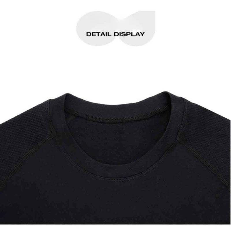 Men's Professional Fitness Seamless Short Sleeve Sports T-shirt Qme