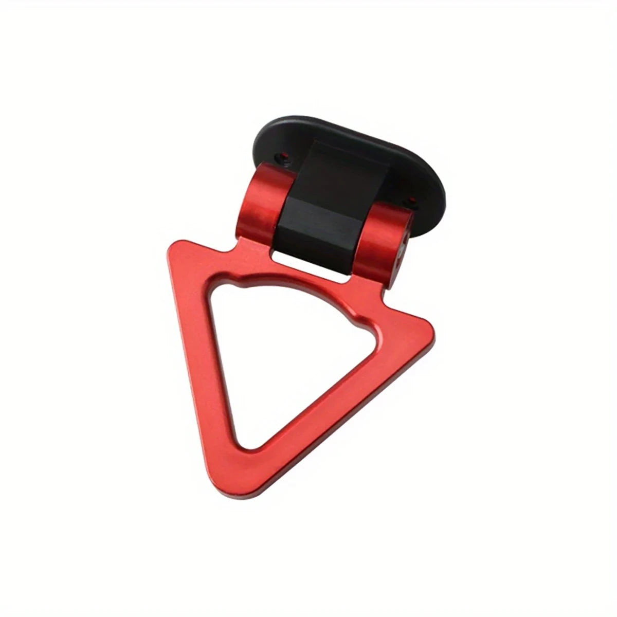 Car Triangle Shaped Tow Hook Decorations Trailer Sticker Exterior ABS Qme Red