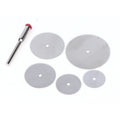 Stainless Steel Slice Metal Cutting Disc With 1 Mandre For Rotary Tools 16 18 22 25 32mm Cutting Disc Hand Tools Qme 1set