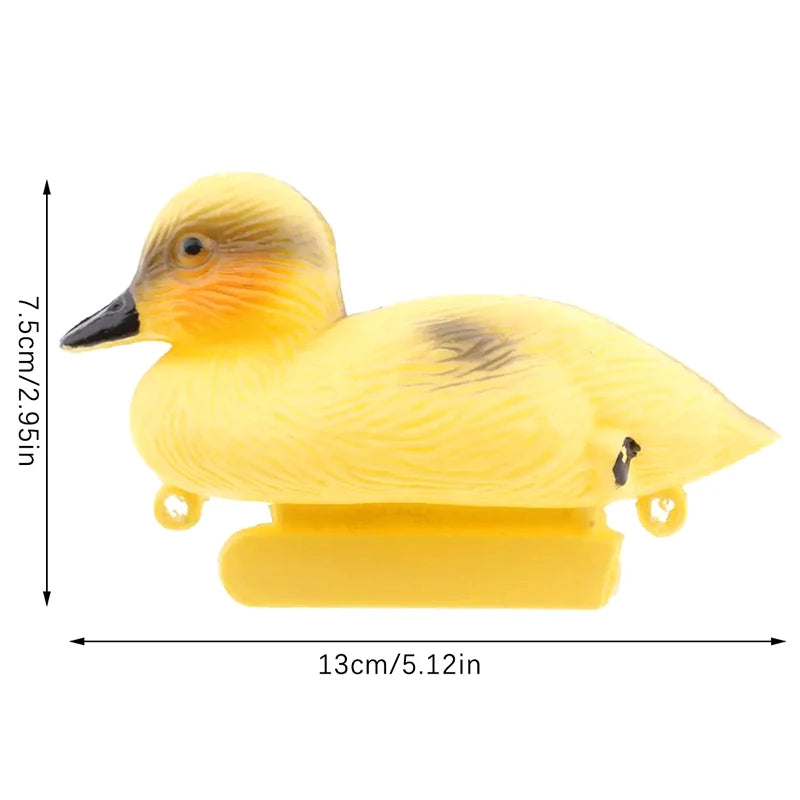 Floating Duck Ducklings Pond Statue Ornament Plastic Decoy Decorative Qme