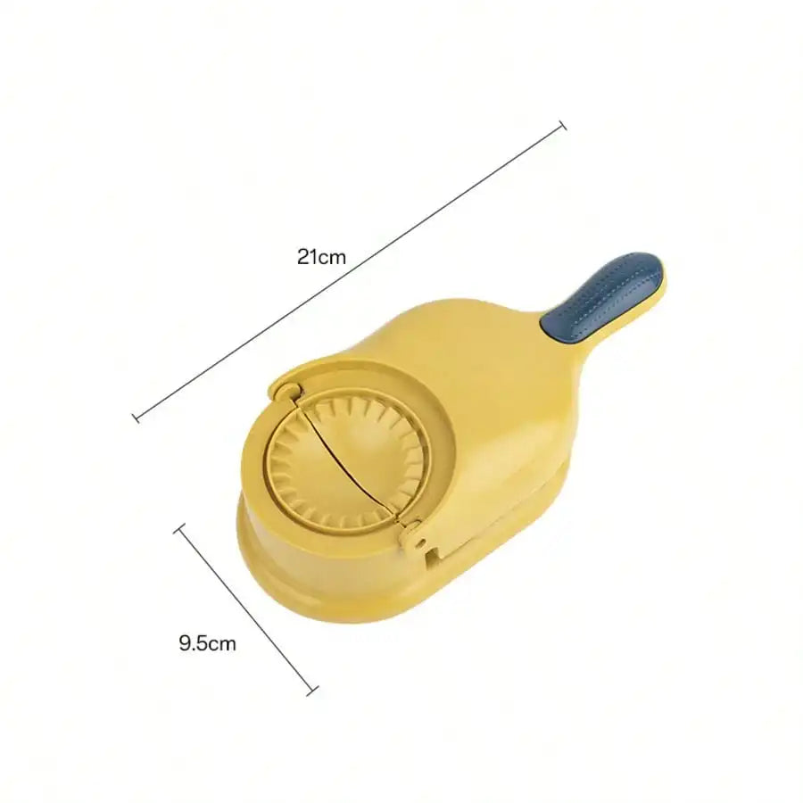 2-In-1 Durable Polypropylene Easy Dumpling Maker Manual DIY Press Qme yellow