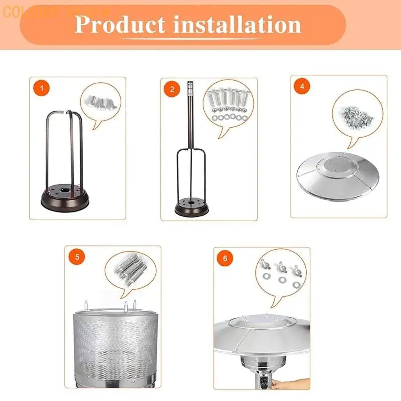 Patio Heater Ground Fixture Fixed Foot Replacement Part D0LD Qme