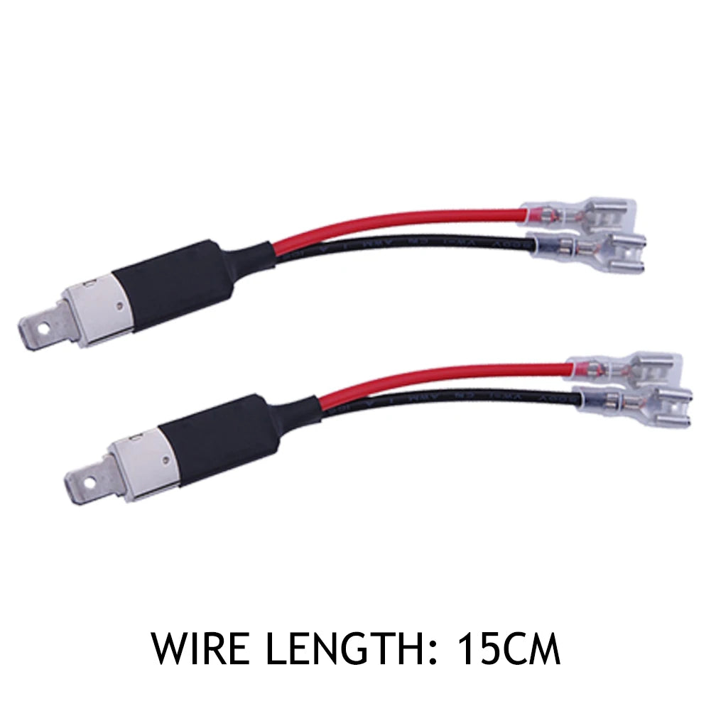 2Pcs LED H1 H1 LED Single Conversion Converter LED Replacement Bulb Single Converter Wiring Headlight Bulb Connector Qme