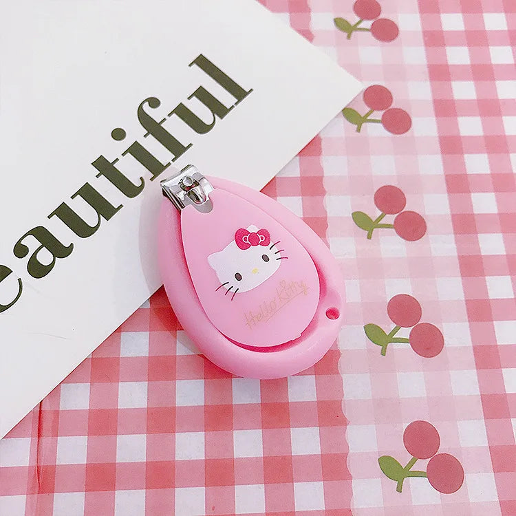 Hello Kitty Kuromi Nail Clippers Foldable Nail Clippers for Home Use Cute Nail Clippers for Students Qme 4