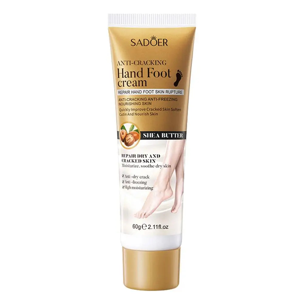 60g Anti Crack Hand Foot Cream Anti-Drying Crack Foot Cream Moisturizing Cracked Heel Repair Restoring Balm Hand Feet Care Qme 60g CN