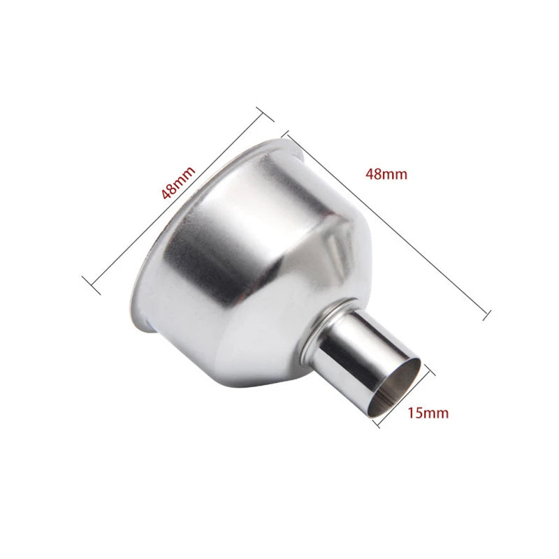 2Pcs Funnel Stainless Steel Portable Mini Small Mouth Funnels Bar Wine Flask Universal Long-mouth Conical Kitchen Oil Funnel Qme S