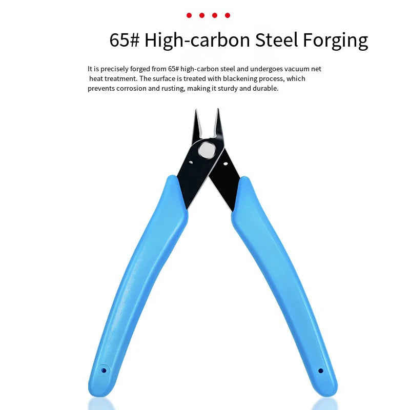 170 Clamp DIY Electronic Diagonal Pliers Side Cutting Nippers Wire Qme