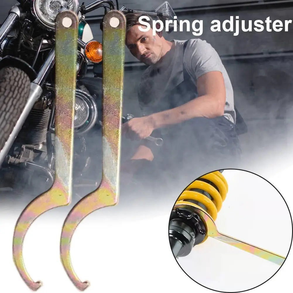 1PCS Spring Adjuster Wrench Tools Motorcycle Tool Shock Absorber Suspension Tools Hand Tool Hook For Honda Spring Adjuster Qme