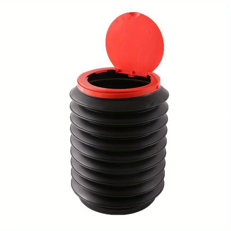 Car Trash Can Vehicle Garbage Bag Multifunctional Foldable Retractable Storage Bucket Portable Creative Storage Bucket Qme