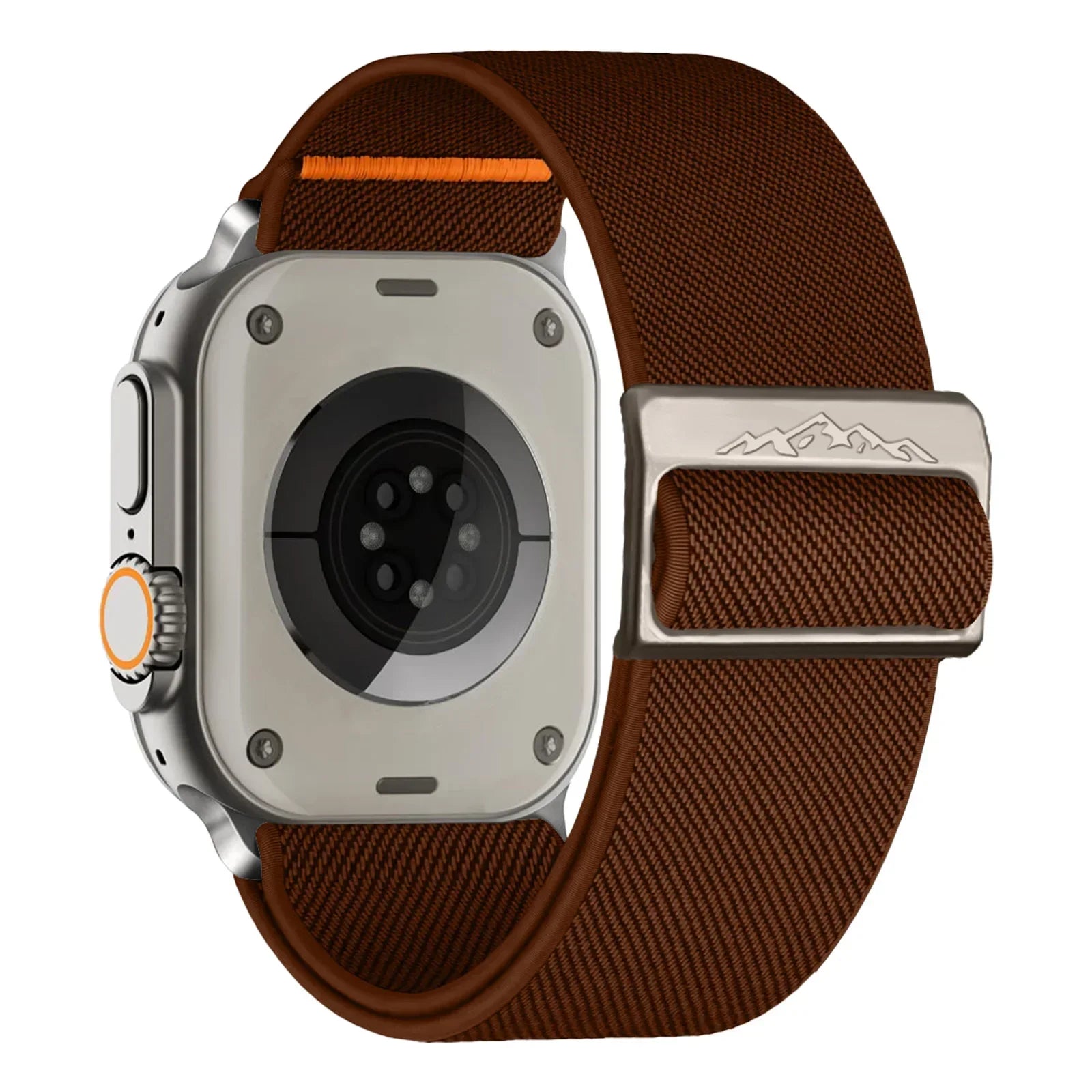 Nylon Strap for Apple Watch Band IWatch Series 9 8 7 SE Ultra 2 Bracelet 44mm 45mm 49mm 40mm 41mm Correa Watchband Accessories Qme Brown 42mm 44mm 45mm 49mm