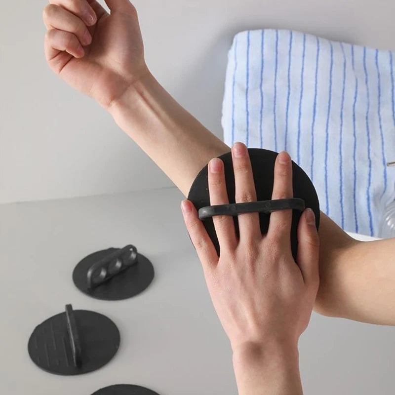 Three Fingers Bathing Glove Round Cake Tool Strong Back Scrubbing Qme