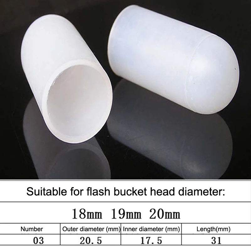 2Pcs Silicone Elastic Flashlight Lampshade For SP31 SP35 IF22A C8G IF25A SP36 S2 C8 EA01 TS21 Q8 14-75MM Torch Qme 18 20mm