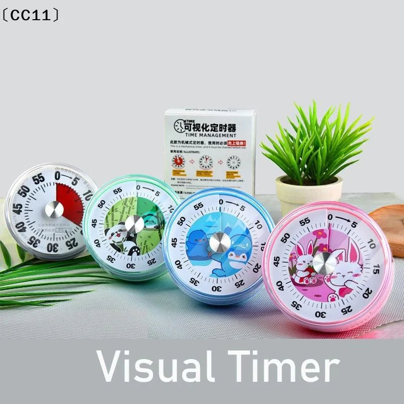 Magnetic Clock Timer Mechanical Loud Alarm Kitchen Cooking 60-Minutes Qme