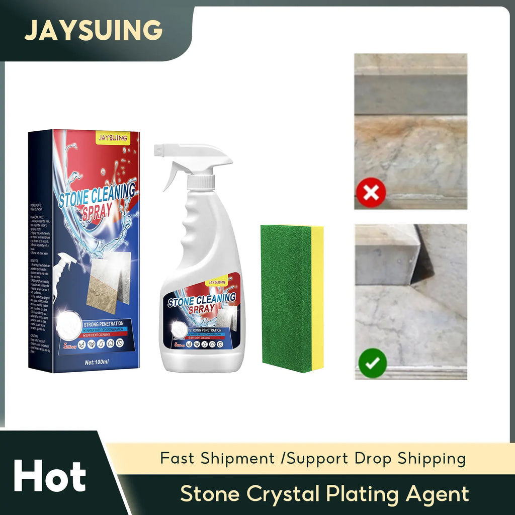 Stone Crystal Plating Agent Tile Dirt Cleaning Nano Crystal Stone Coating Reducing Scratch Restoring Shine Stone Stain Remover Qme