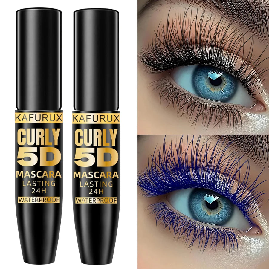 5D Mascara Thick Curl Waterproof Natural Lenthen Eyelash 9 Colors Qme