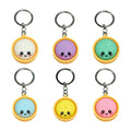 4/6/12PCS 3D Printed Dumpling Keyboard Keychain Fidget Toy Decompression Keyboard Clicker Toys Stress Relief Clicker Button Gift Qme 6PCS