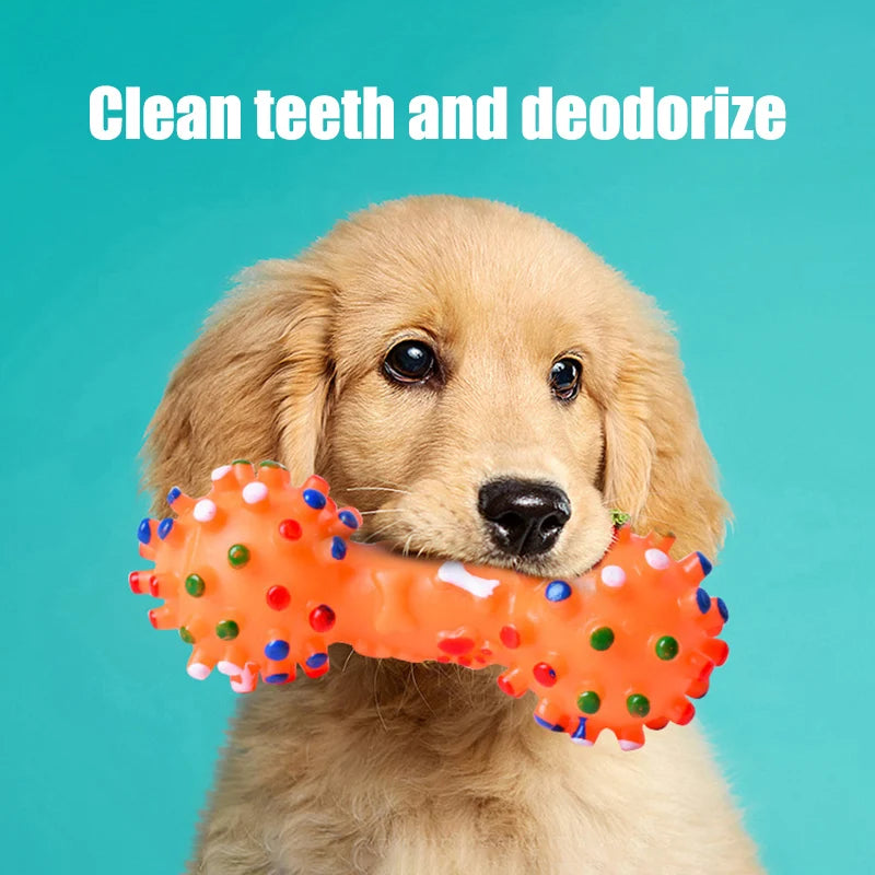 Dog Chew Toy Natural Rubber Safety and Environmental Protection Flexible Bite Resistance Clean Teeth Qme