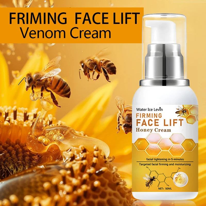 Honey Instant Face Lift & Firm Skin Cream Sustainable Face Lifting Reduces Fine Lines Gentle Moisturizing Care Cream Qme
