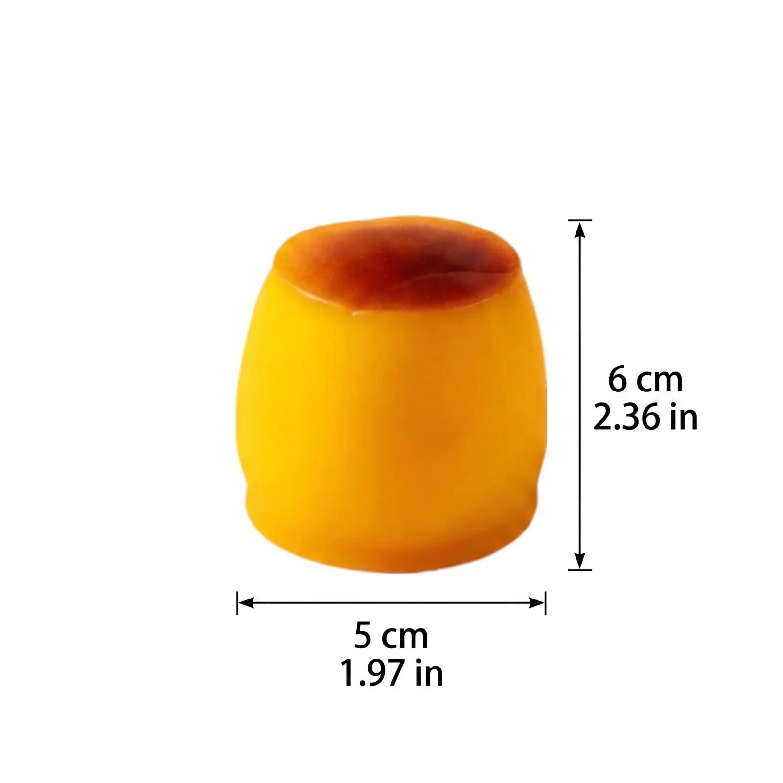 Caramel Pudding Stress Relief Toy Soft and Cute Slow-rising Fidget Toy Simulated Food Party DIY Decor Fun Holiday Gift Qme