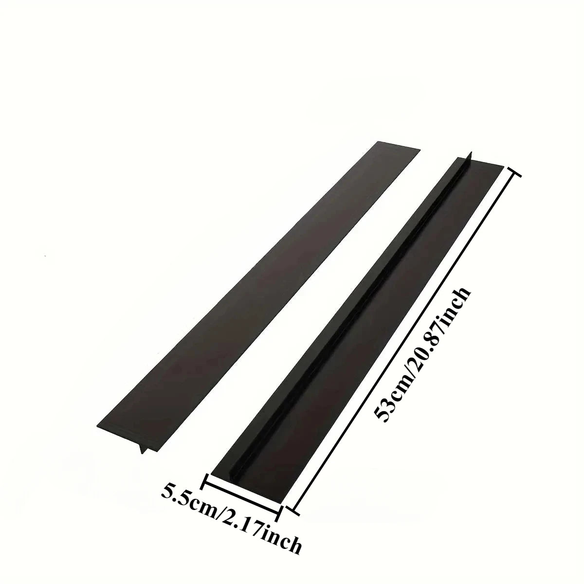 Silicone Gap Strip Kitchen Gas Stove Sealing Anti-oil Anti-stain Seal Qme 1PC Black 53CM