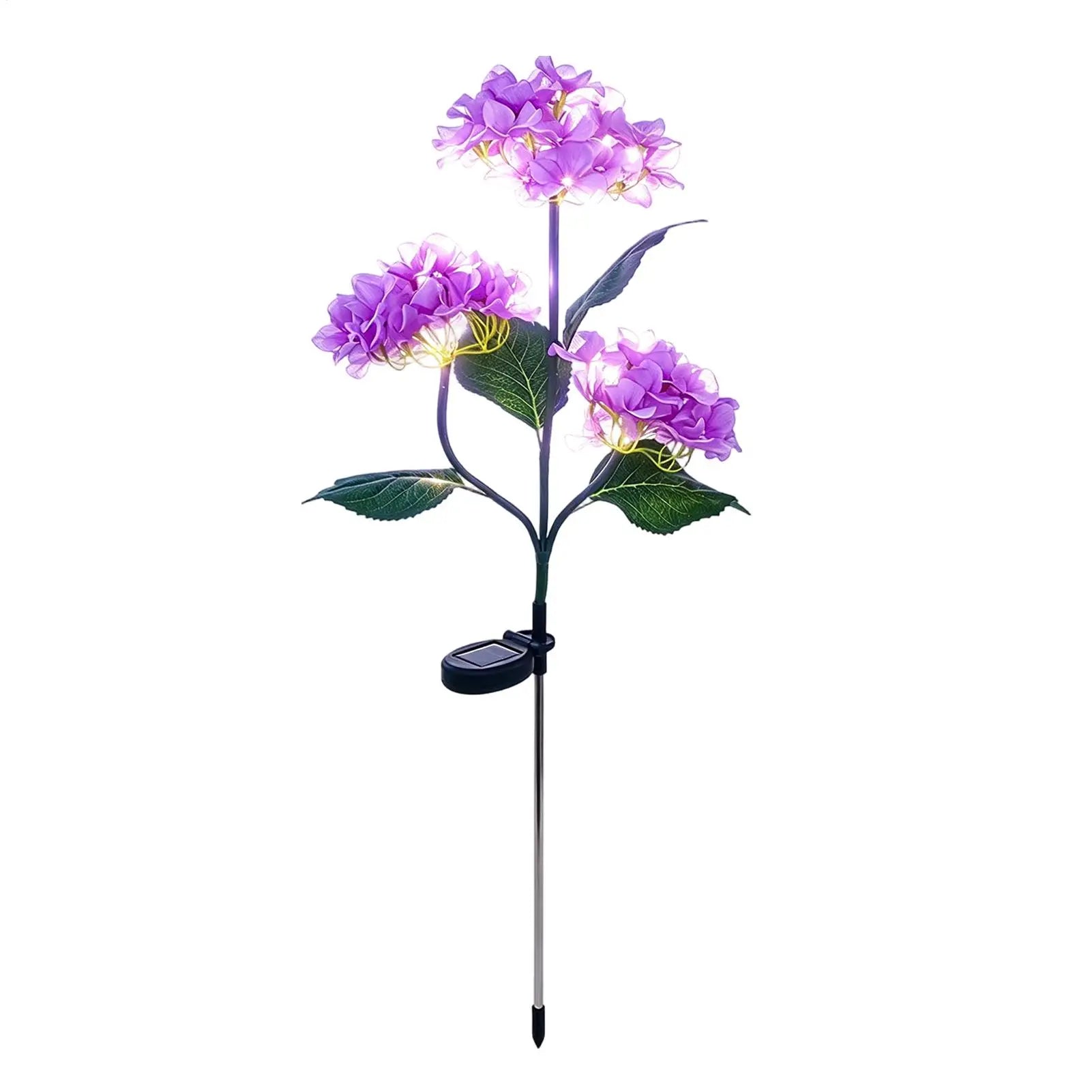Solar Flower Lights LED Fairy Waterproof Lamp Stake Garden Yard Qme