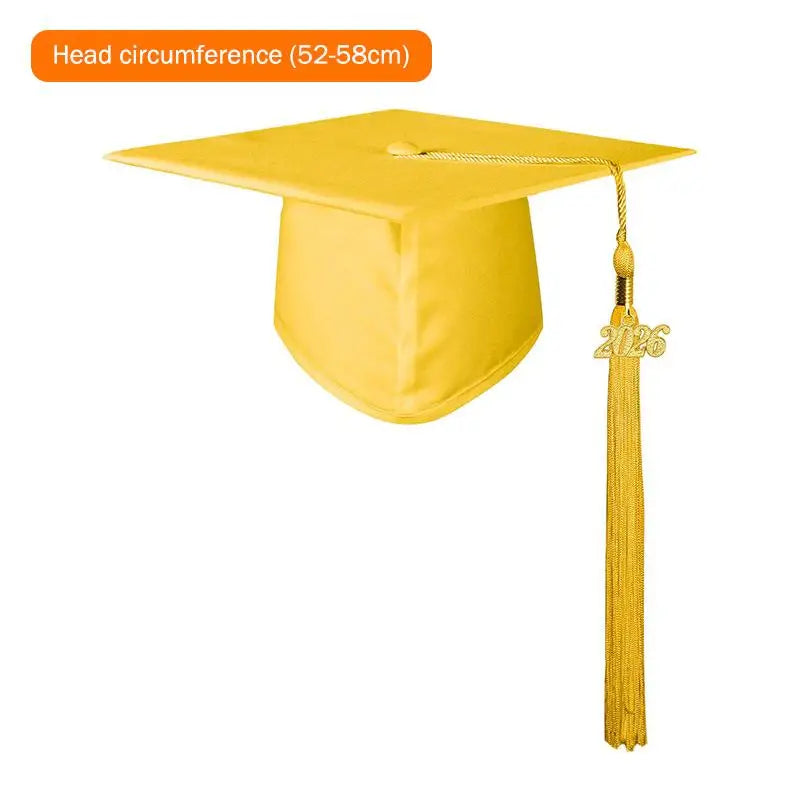 2026 Graduation Cap Headwear Tassel School Bachelor Degree Unisex