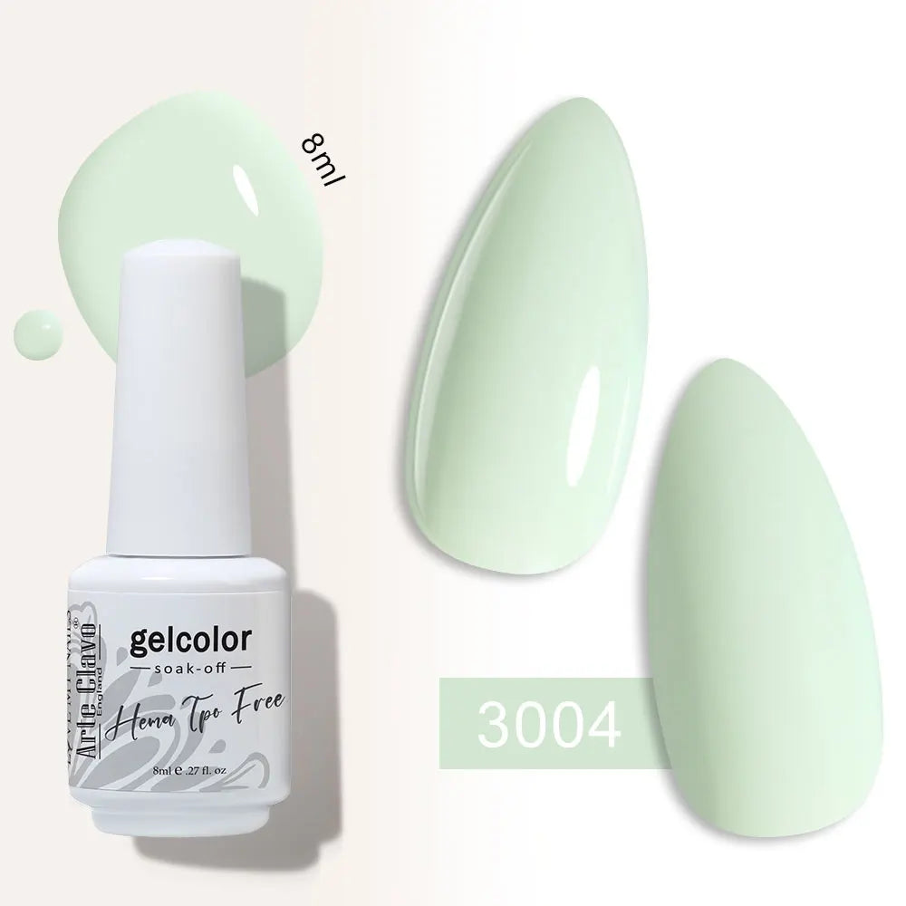 Arte Clavo Semi-permanent Gel Nail Varnish 180 Colors Semipermanent