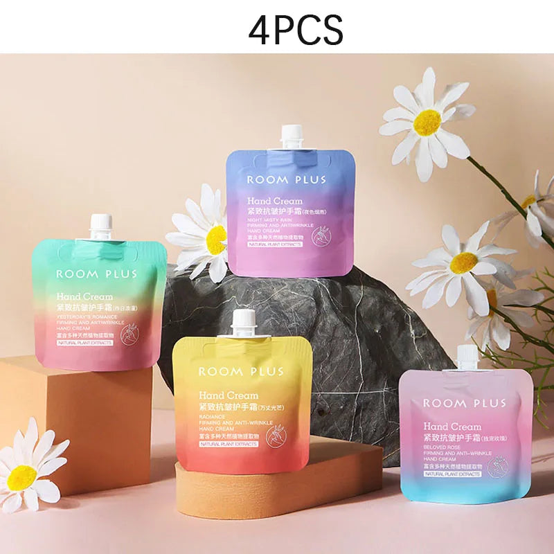 Tightening Hand Cream Natural Ingredients Gentle Non Irritating Qme 4pcs