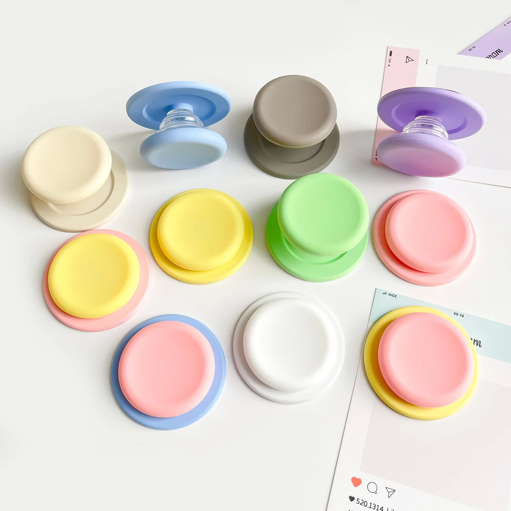 Macaron Colored Silicone Magnetic Air Cushion Stand Adhesive Backing Qme