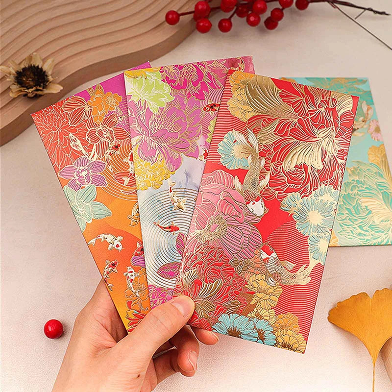 Universal Creative Koi High-end Envelope Wallet Red Spring Festival Qme