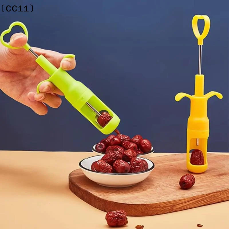 Cherry Fruit Pitter Stainless Steel Non Slip Handle Perfect Kitchen Qme