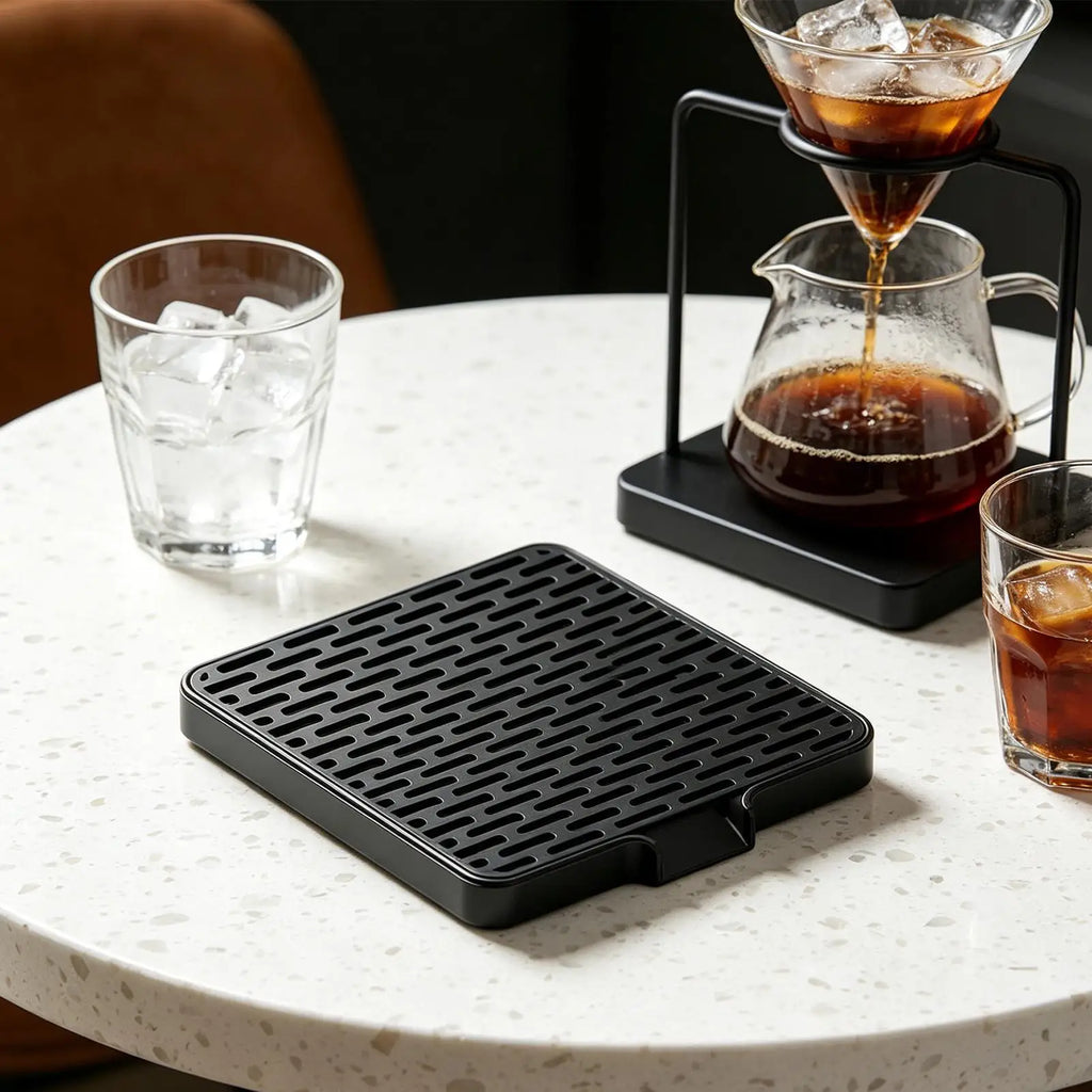 Coffee Scale Drip Catcher Self-draining Splash Proof Espresso Machine Qme