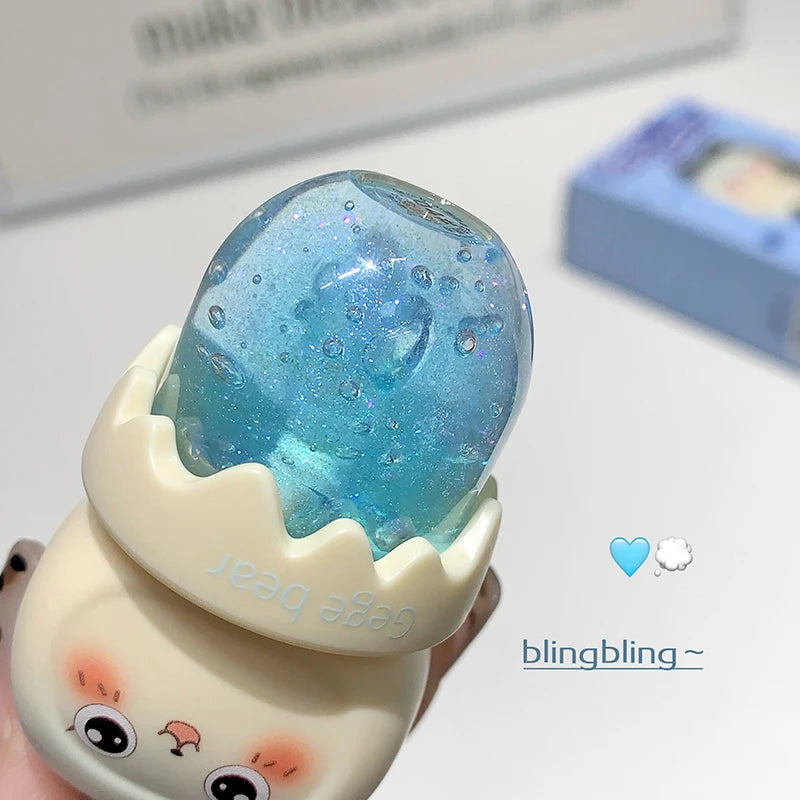 Gege Bear Cute Fruit-flavored Lip Oil Can Be Key Pendant Hydrating Qme