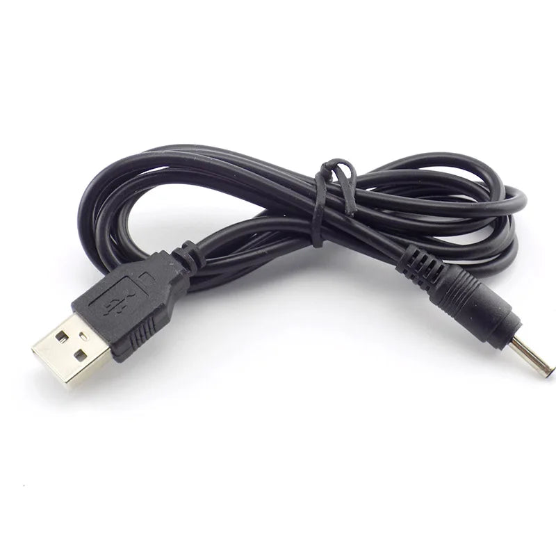 ESCAM 3.5mm Mirco USB Charging Cable DC Power Supply Adapter Charger Flashlight for Head lamp Torch light Rechargeable Battery Qme