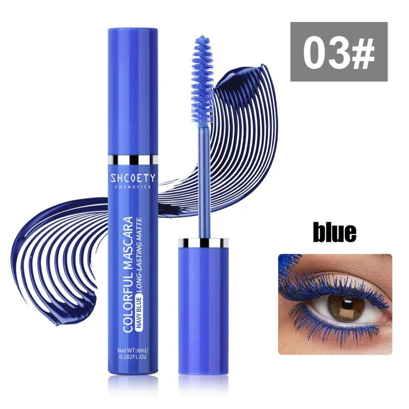 Colorful Mascara Waterproof Non-smudged Slender Thick Curly Christmas Qme 03