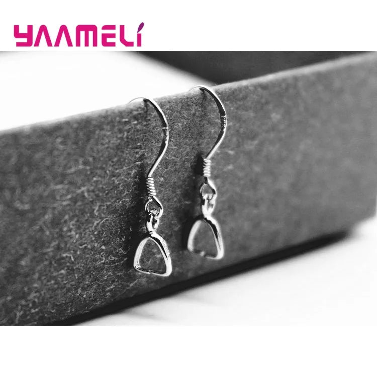 50PCS Lot Wholesale 925 Sterling Silver Handmade Jewelry Findings Components Bail Connector Bale Pinch Clasp for Earrings Qme