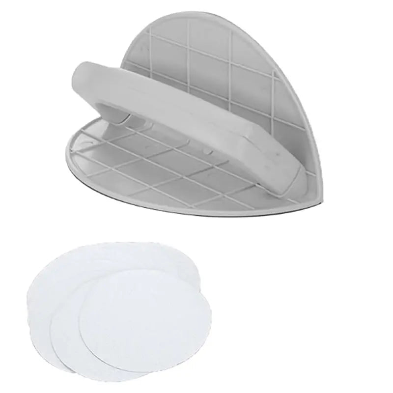 A02F-Self-Adhesive Semi-Circular Sanding Tool With 320 Grit Sandpaper- Corner Sander For Woodworking And Drywall Qme As Shown