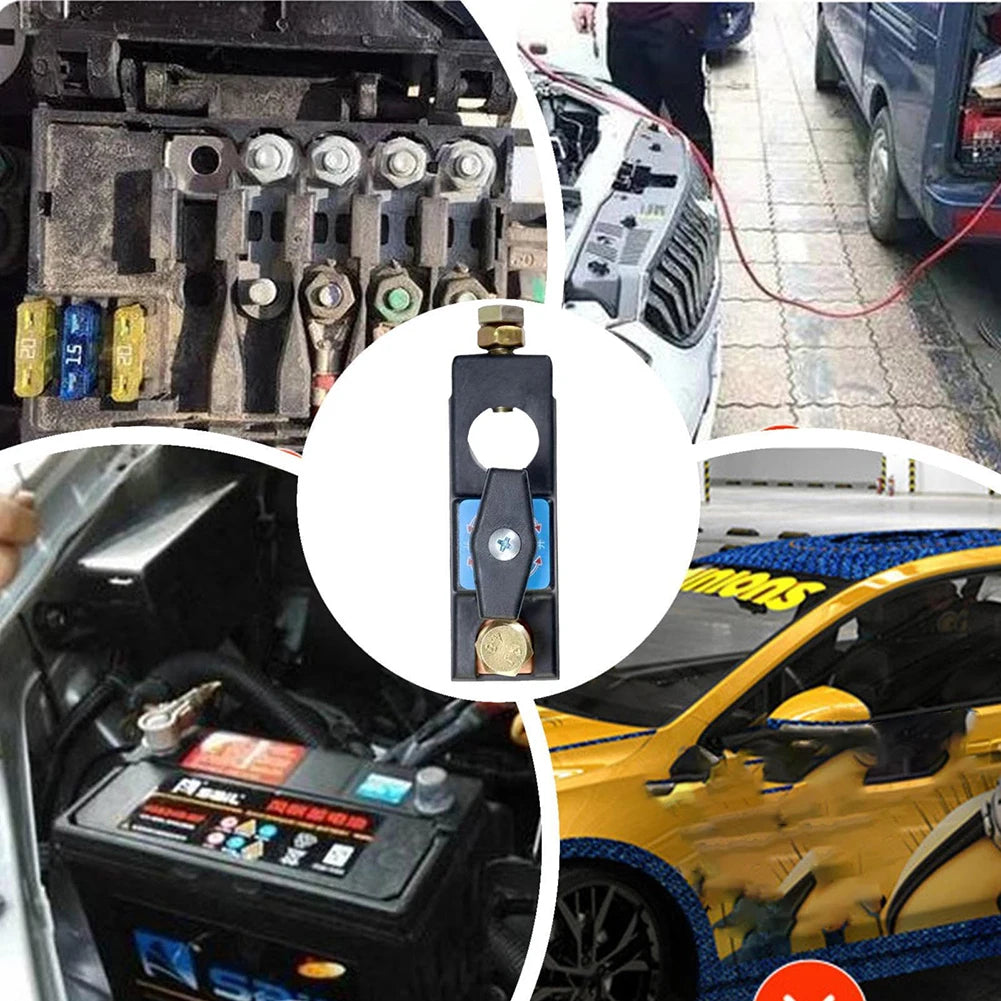 12V/24V Car Cut Off Switch Battery Terminal Anti-Leakage Switch Car Power Disconnect Switch for Car Truck Boat Qme