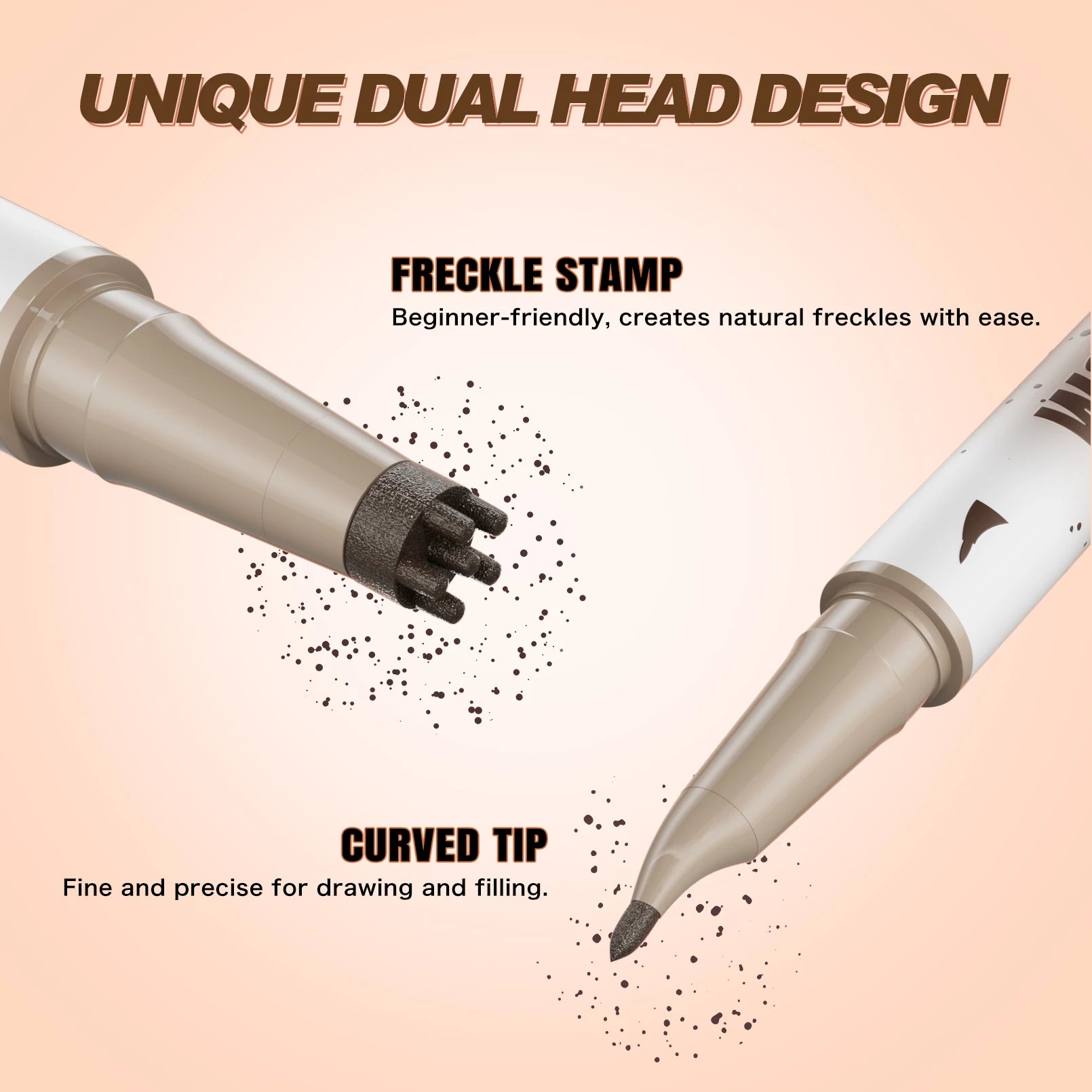 Realistic Freckle Pen, Natural Lifelike Dot Pen, Long Lasting Waterproof Sweat-proof Smudge-proof Natural Freckle Makeup Qme