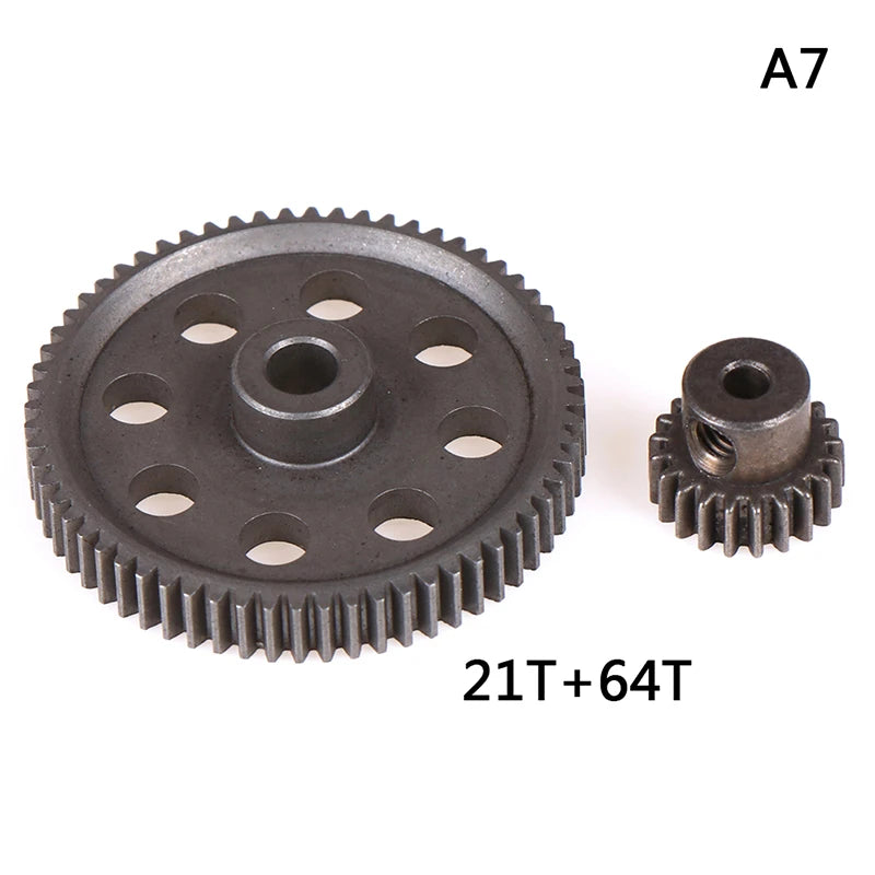 HSP Steel Metal Spur Differential Main Gear 17T/21T/26T/29T/64T Pinion Gear Qme style 9