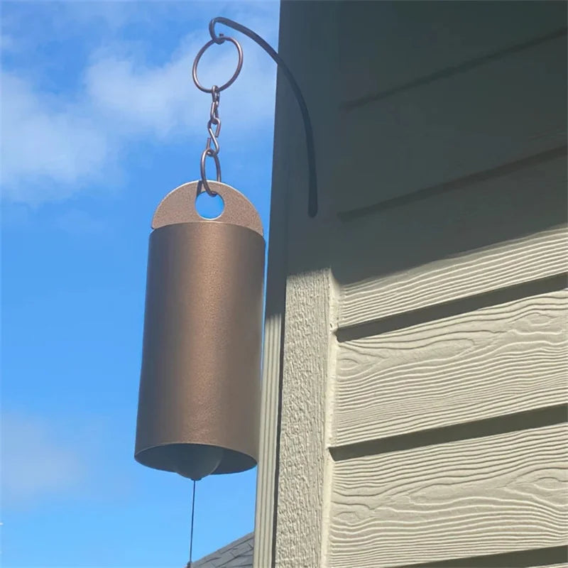 Vintage Metal Heroic Windbell Wind Chimes Deep Resonance Serenity Qme
