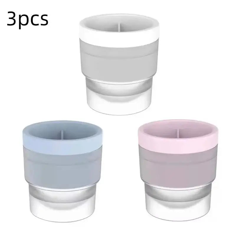 Ice Maker Food Grade Sphere Mold Stackable Slow Melting DIY Ball Qme 3pcs