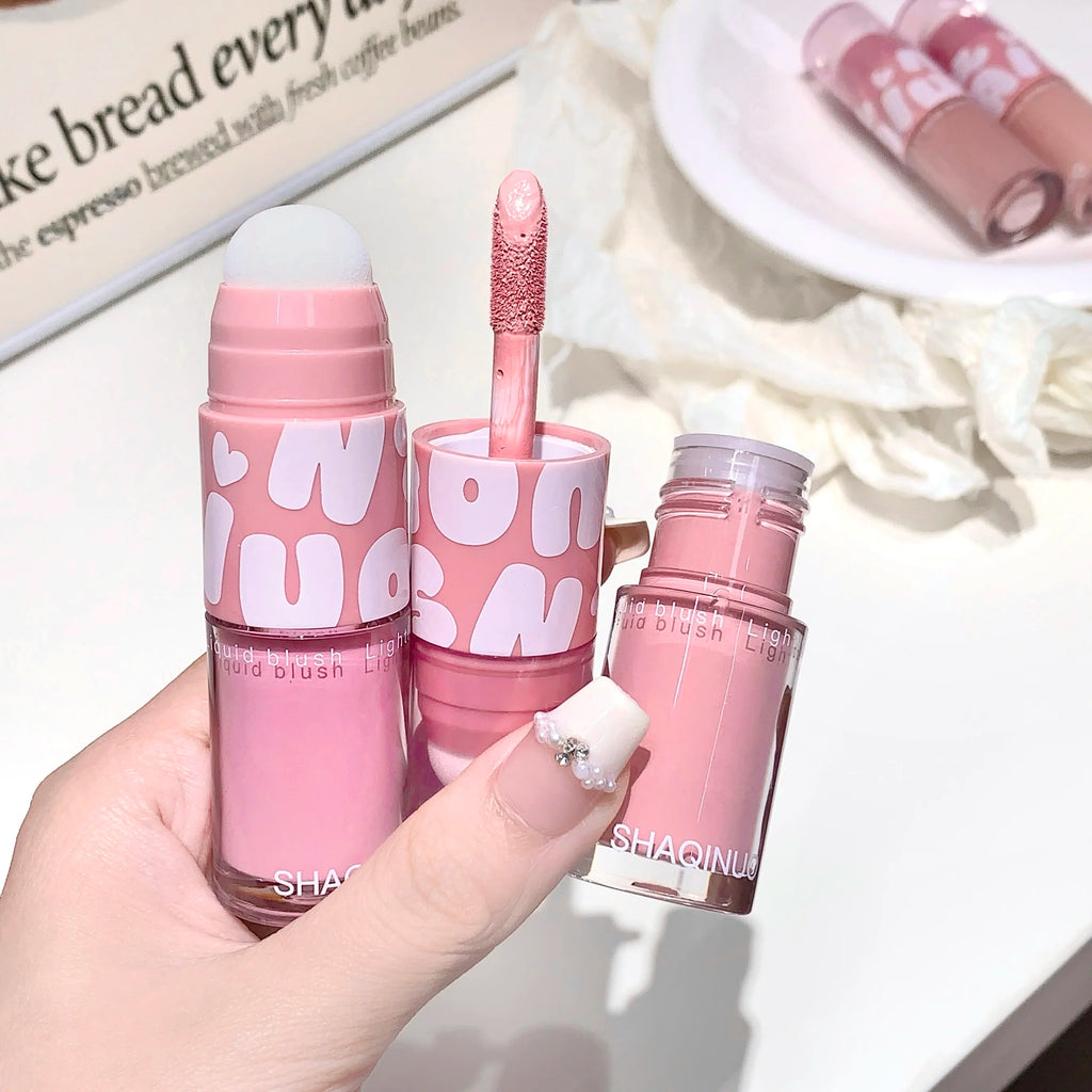 SHAQINUO Double-ended Liquid Blush Dizzy Dye Brush Natural Qme