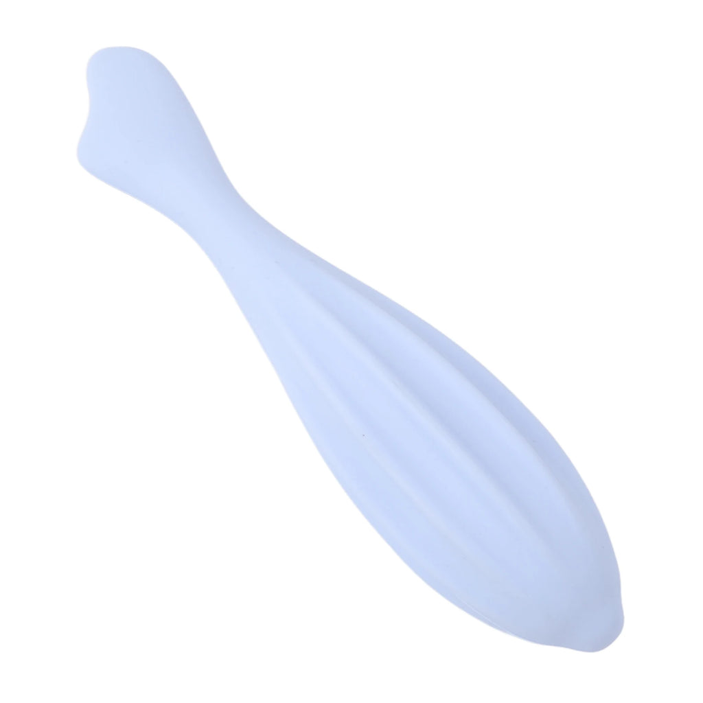 Face Massage Face Roller Promote Circulation Silicone Handheld Facial Massager for Face Eyes Blue Silicone Facial Massage Roller Qme